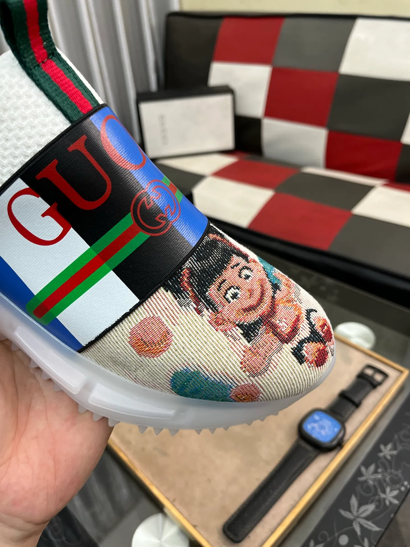 Men's shoes 💰458⌚️⌚️ (GUCCI-Gucci) luxury brand sports and casual shoes, imported original material, sheepskin lining, high-end and comfortable, original outsole is light and wear-resistant! Purely handmade, details determine quality! 38-443️⃣colors available